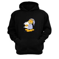 Genérico - Polerón Canguro Garfield Negro Talla L Unisex