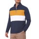 thumbnail image 4 of Camiseta Polo de Manga Larga con Bloque de Color y Cremallera Cuarto para Hombre L Azul Marino, 4 of 6