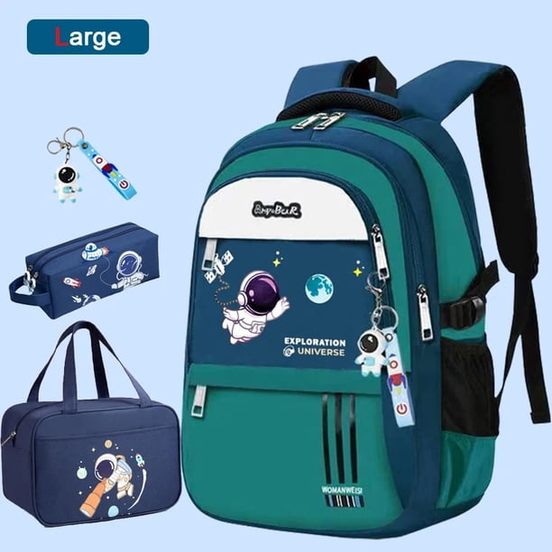 Elementary Student Backpack Children New School Bags for Boys Kids Schoolbags Waterproof Book Bag With Lunch Bag Pencil case