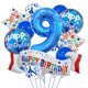 thumbnail image 1 of Globos de Cumpleaños ISTOVO Set Azul 9.º de Lámina y Látex, 1 of 6