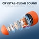 thumbnail image 4 of Auriculares para dormir Bluripp con reducción de ruido micro, 28 h, naranja, 4 of 6