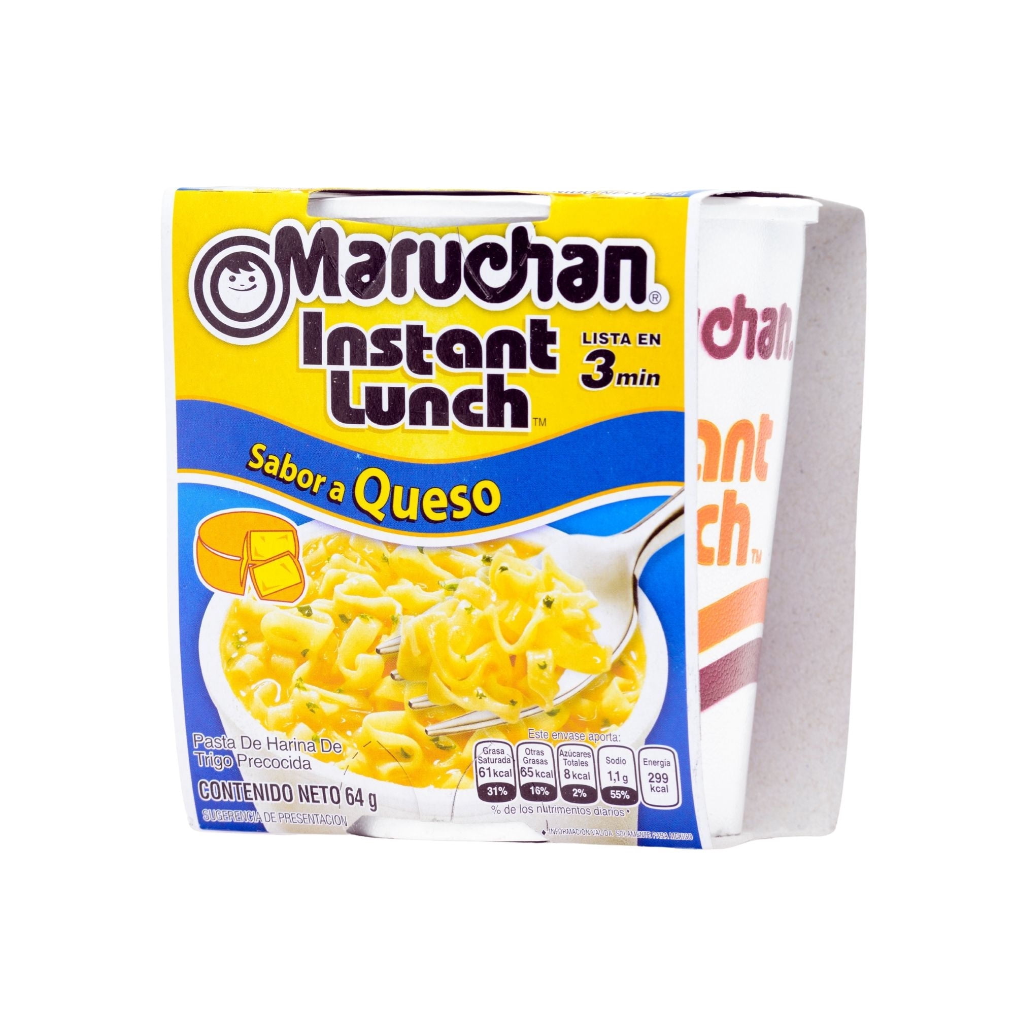 Pasta Fideos Instantáneos Ramen Sabor Queso Cup 64 g Maruchan