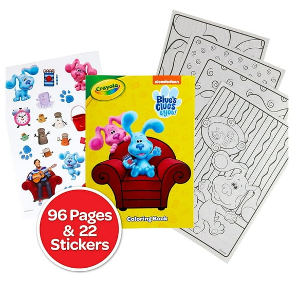 LIBRO PARA COLOREAR PISTAS DE BLUE 96 PGS + STICKERS