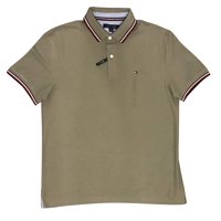 Polo Tommy Hilfiger Con Cuello A Rayas Para Hombre, Color Verde, Talla S