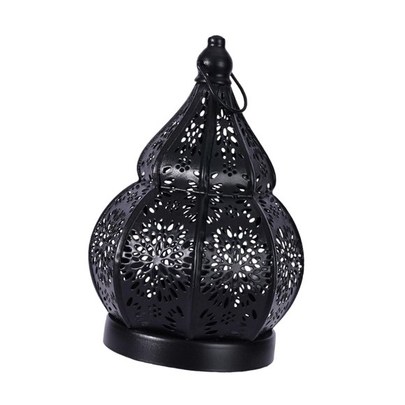 Candelabro Hueco De Calabaza, Adorno Para Velas, Para Sala De Estar, Hogar, Exhibición, Negro