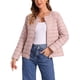 thumbnail image 1 of INSPIRE CHIC Chaqueta Acolchada para Mujer Ligera con Botones Abajo, Empacable, de Manga Larga, XS Rosa, 1 of 6