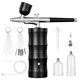 thumbnail image 1 of Kit de aerógrafo portátil CBVCBV con compresor de 48 psi y boquilla de 0,3 mm, 1 of 6
