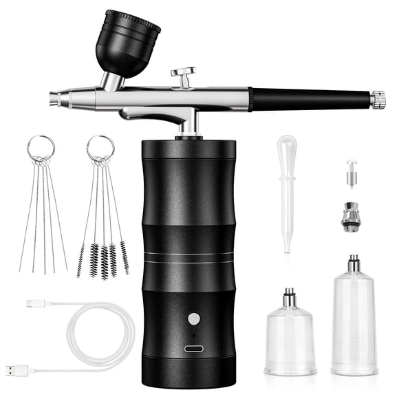 Kit de aerógrafo portátil CBVCBV con compresor de 48 psi y boquilla de 0,3 mm