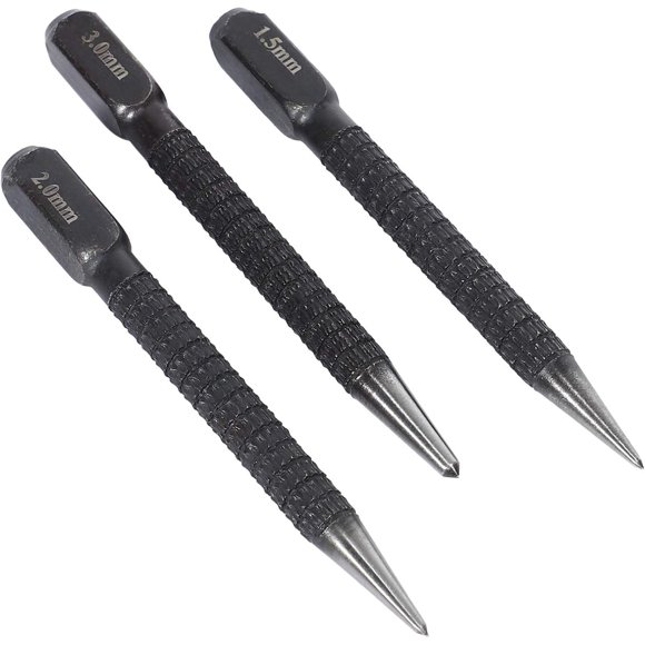 Punzan Central YuanHolumid Set 3 Piezas Acero Alto Carbono 1.53mm