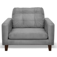 Latam Home - Sofa Napoles 1C Tela Velvet Gris