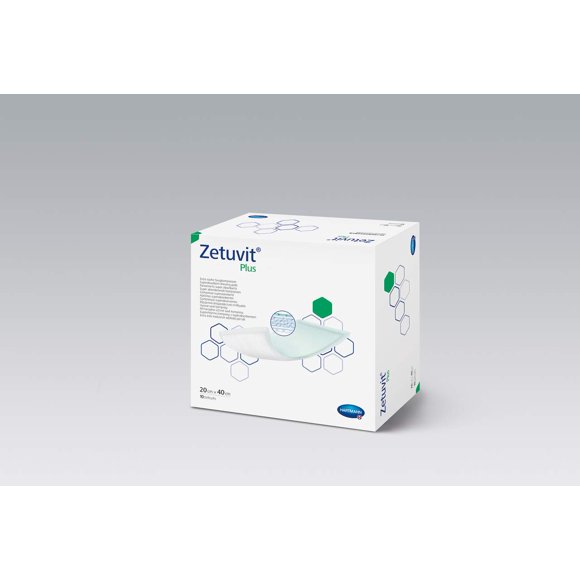Dressing Zetuvit® Plus, superabsorbente, 8 x 16 cm, caja de 10