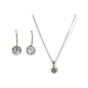 thumbnail image 1 of Set Conjunto Cadena Veneciana Argollas Plata Punto De Luz, 1 of 3