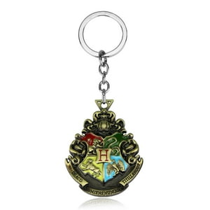 Estoykuku - Llavero Metálico Escudo Hogwarts Harry Potter