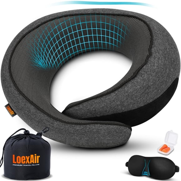 Almohada De Viaje ™ De Tela 100% Algodón Y Espuma Viscoelástica
