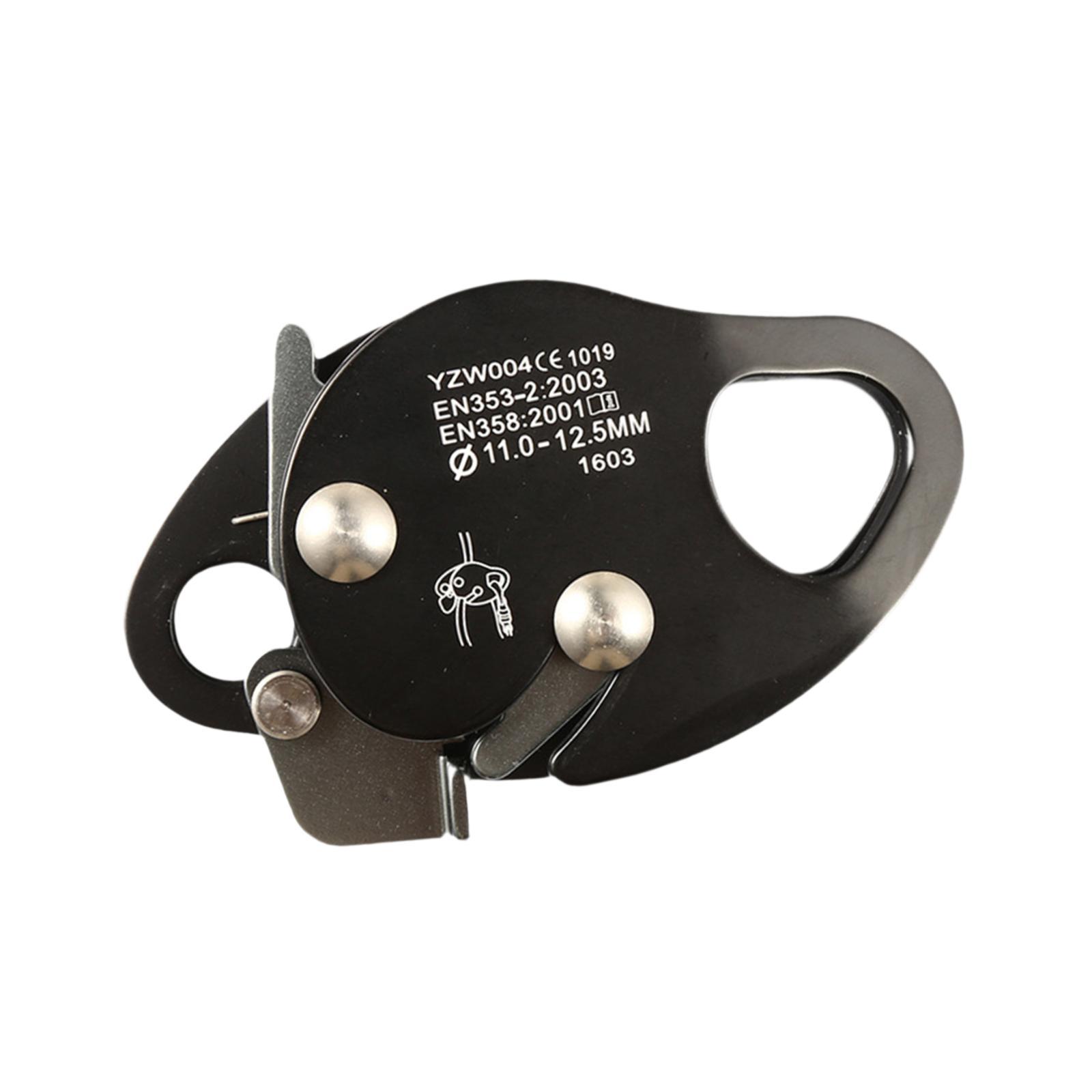 Magideal - Ajustador De Cuerda Para Trepar Árboles, Agarradera Con Bloqueo Automático, Protección Anticaídas Para Entrenamiento De Saltos Hacia Afuera Y Balanceo Negro