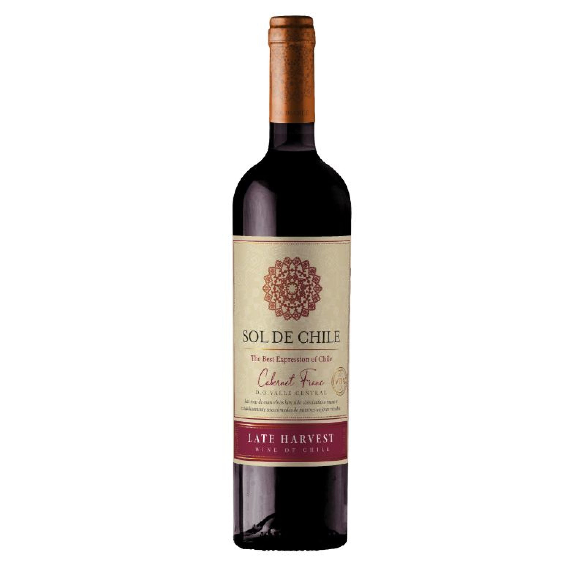 Vino Late Harvest Cabernet Franc Botella 500 ml Sol de Chile