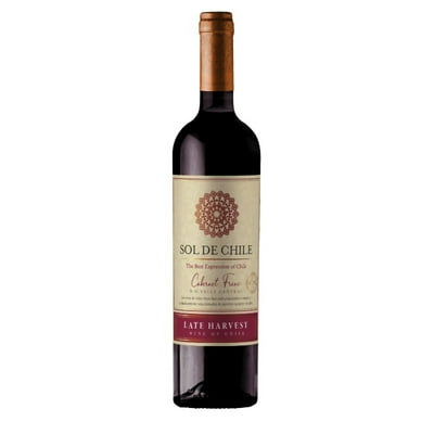 Vino Late Harvest Cabernet Franc Botella 500 Ml Sol De Chile