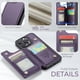 thumbnail image 4 of Funda Tipo Cartera de Cuero Morada para iPhone, Estuche Protector Anti Impacto con Tarjetero, Ranuras para Tarjetas y Espacio para Efectivo, 4 of 5