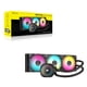 thumbnail image 1 of Refrigeración Líquida CORSAIR NAUTILUS 360 RS ARGB, 360mm, Intel/AMD, Negro, 1 of 4