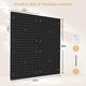thumbnail image 2 of Peg Board FZK PegBoard ABS negro de 60 x 60 cm con accesorios, paquete de 4, 2 of 7