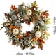 thumbnail image 4 of Corona de otoño para puerta delantera | Corona de otoño de 45 cm/18 pulgadas, decoración de otoño para el hogar | Coronas artificiales de otoño con hojas de arce, calabazas y bayas, corona de calabaza, 4 of 7