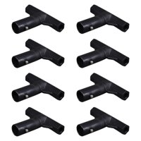 Magideal - 8 Piezas De Conector De Tubo En T Para Trampolín, Tapa De Extremo De Poste, Accesorios Livianos, Cubiertas De Poste De Trampolín, Conexión Para Césped