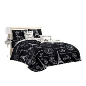 Genérico - Cubrecama Quilt Verano 1.5 Plazas - Paris Francia Flh718