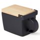 thumbnail image 1 of Salero ZERO JAPAN 454 ml con tapa de hinoki – negro, 1 of 3