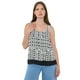 thumbnail image 1 of Blusa Mujer Pabilos Gruesos Print Étnico Blanco Corona, 1 of 5