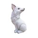 thumbnail image 3 of Figura De Zorro De Resina, Modelo De Animal, Adorno Para Manualidades, Figura De Animal Del Bosque Mirando Hacia Atrás, Blanco, 3 of 3