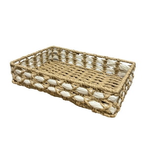 Oem - Cesta Panera De Rattan Cesta De Pan Cuadrada Grande