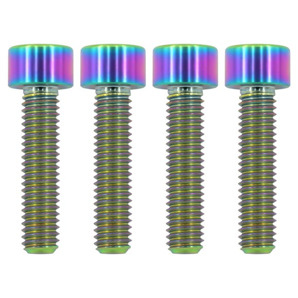 Tornillos TIRYTU M6x25 de titanio 4 uds coloridos