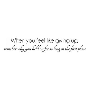 Rienda Libre Graphics - Decomural Giving Up Inspirational Ws-42998