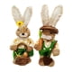 thumbnail image 4 of Bonito Conejo De Paja, Figura De Conejo Granjero De Pascua Para Decoración De Fiesta De Boda 30, 4 of 5
