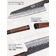 thumbnail image 4 of Cuchillo de Chef Kiritsuke HOSHANHO de 9 Pulgadas, Forjado a Mano en Japón con 9 Capas de Acero de Alto Carbono 10Cr15CoMoV, Cuchillo Profesional de Cocina con Mango Ergonómico de Madera de Rosa, 4 of 7