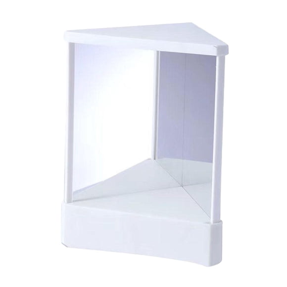 Espejo que no se revierte, imagen estable y verdadera del espejo de maquillaje, espejo cosmético para corrección facial, sala de estar, tocador, mesa blanco
