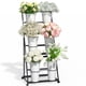 thumbnail image 1 of Expositor de flores TerraKit negro con 6 cubos de 3 niveles, 1 of 8