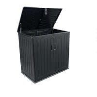 Bodega Jardín Tipo Baúl Negro 755 Litros Qrubber
