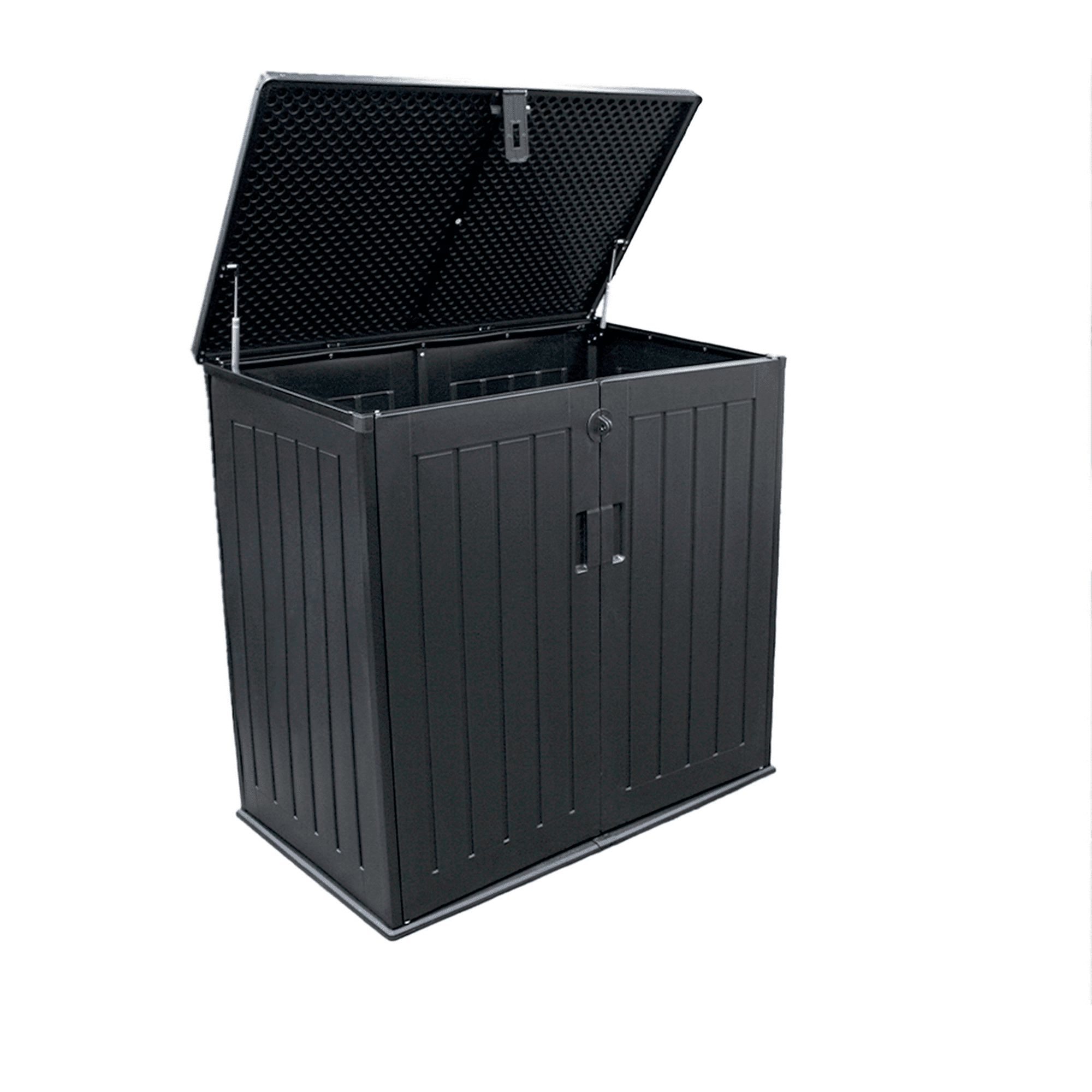 Bodega Jardín Tipo Baúl Negro 755 Litros Qrubber