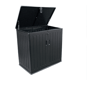 Bodega Jardín Tipo Baúl Negro 755 Litros Qrubber
