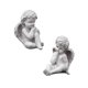 thumbnail image 5 of 2 Uds Estatua De ángel Bebé Ala Querubín Figuritas Ilustraciones Para Patio De Escritorio, 5 of 5