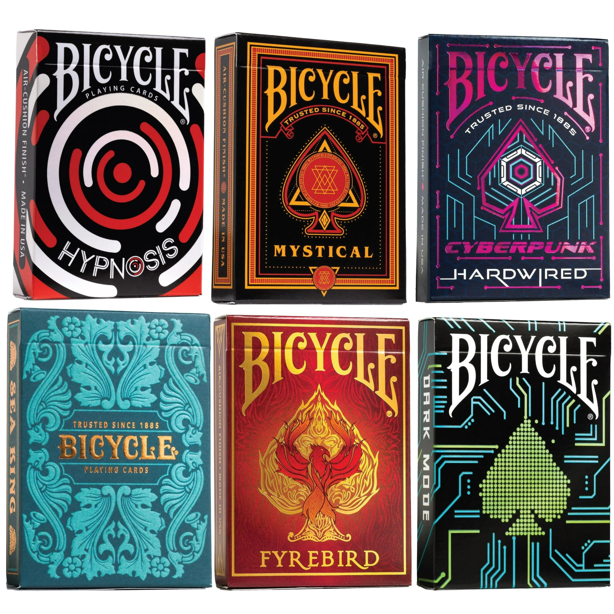 Straight Poker Supplies - Paquete De 6 Mazos De Playing Cards Bicycle, Edición Coleccionista