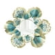 thumbnail image 5 of Decoración de Arte de Pared de Metal de Estilo Europeo, Esculturas de Pared de Hojas de Flores Ilustraciones de Espejo montadas en la Pared para Decor Aureato azul, 5 of 5