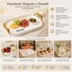 thumbnail image 3 of Bandeja Elegante Servir Dorado Decorativa Ovalada Ex Grande Ovalada, 3 of 3