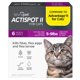 thumbnail image 1 of Tratamiento antipulgas TevraPet Actispot II para gatos de 2,3 a 4,1 kg, 6 dosis, 1 of 8