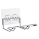 thumbnail image 4 of Soporte para secador de pelo, organizador de herramientas de autocuidado montado en la pared, soporte para alisador de pelo, colgador para salón, baño Plata, 4 of 5