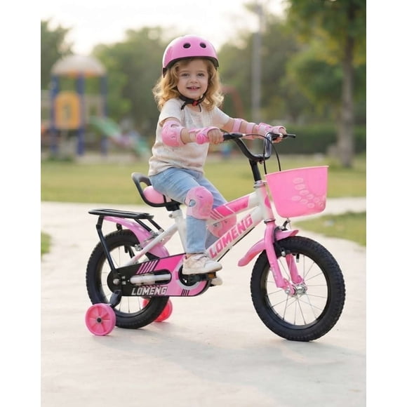 Bicicleta Infantil Aro 14 con kit de protección y Ruedas de Entrenamiento