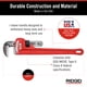 thumbnail image 5 of Llave para tubos RIDGID 31025 modelo 18, de alta resistencia, recta, 45 cm, 5 of 7