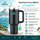 thumbnail image 3 of Mug Térmico Lemuria 1100 Ml Vaso Térmico Gran Capacidad Negro, 3 of 3
