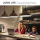 thumbnail image 4 of Bombillas LED LUXRITE A19, 9 W, 800 lm, 3000 K, E26, regulables, paquete de 4, 4 of 8